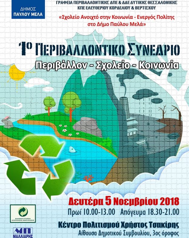 Διαδραστικό Περιβαλλοντικό Συνέδριο από το Δίκτυο «Σχολείο ανοιχτό στην Κοινωνία»