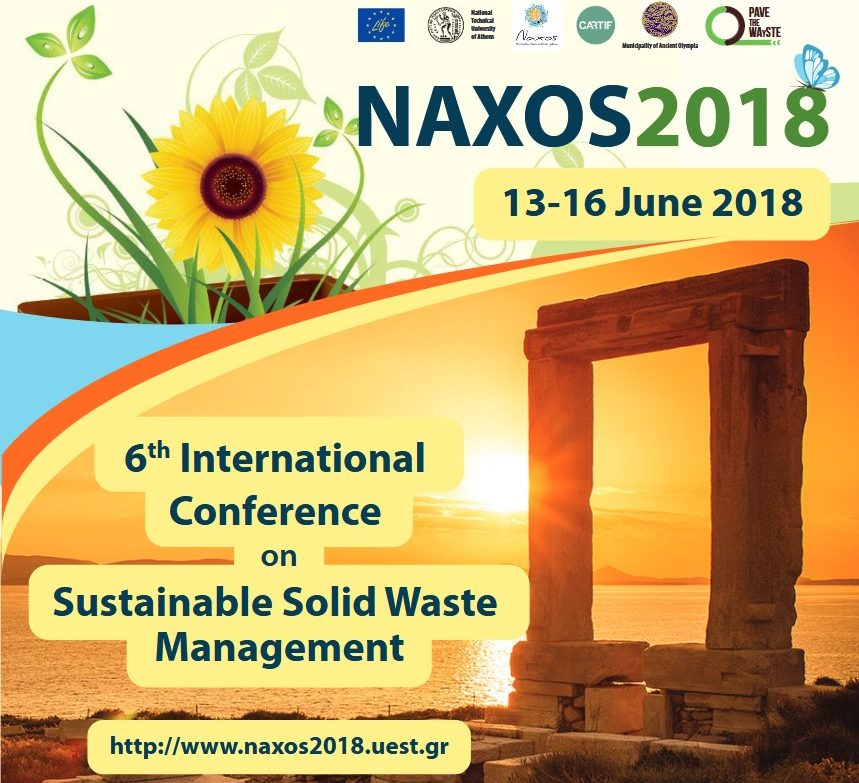 Διεθνές Συνέδριο NAXOS 2018 - 6th International Conference on Sustainable Solid Waste Management, 13-16 Ιουνίου 2018